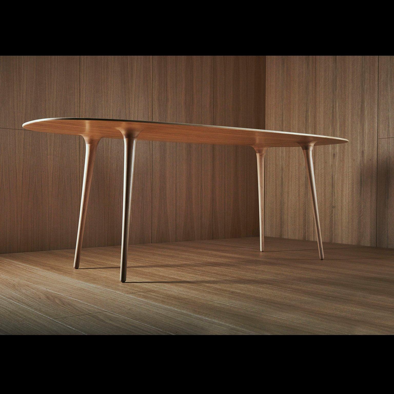Carved Contemporary 'Table 4' Table or Desk in Solid Maple by Object Studio For Sale