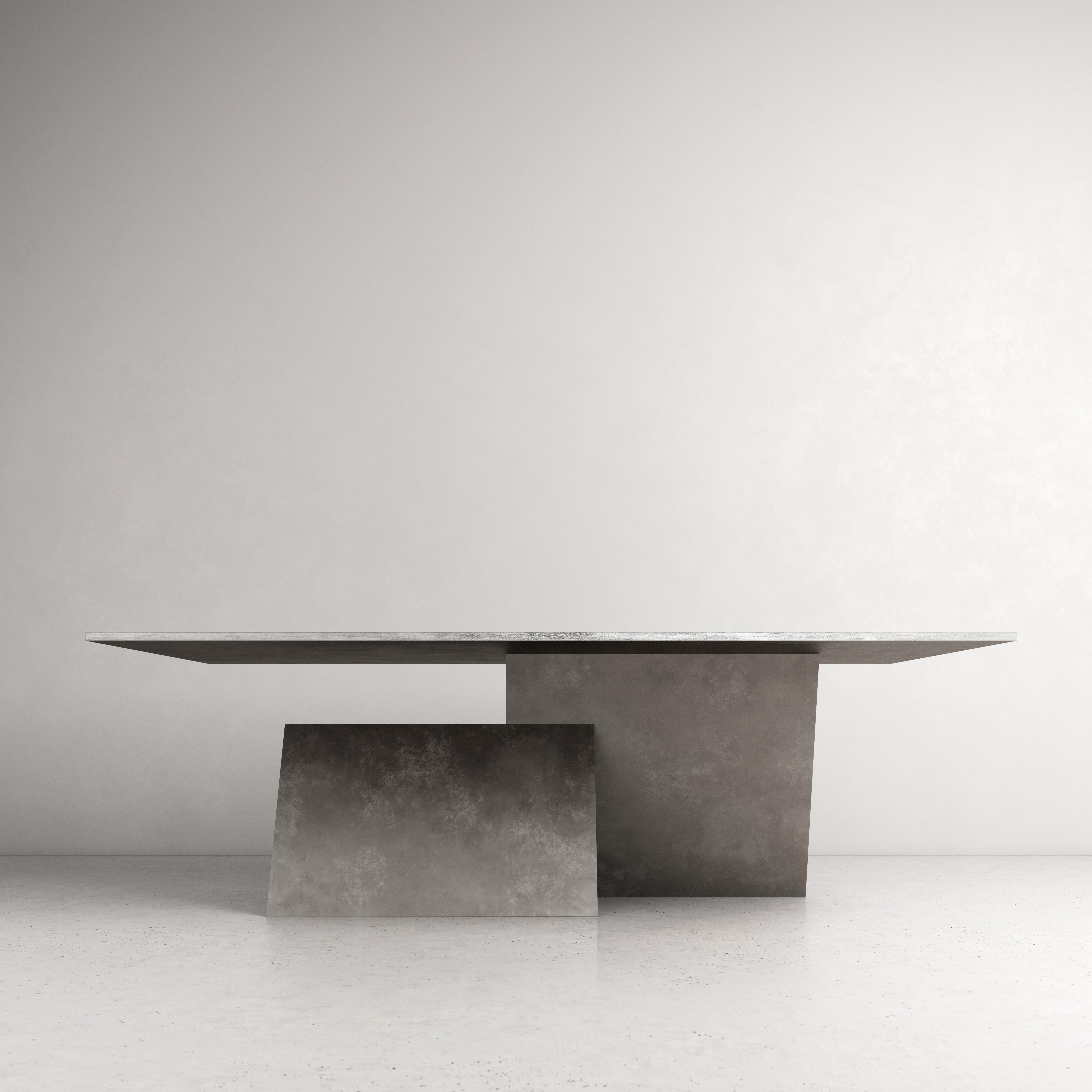 Contemporary table Y by dAM Atelier
Dimensions: L 220 x W 110 x H 73
Materials: Delabrè stainless steel
Also available in verdegris copper, please contact us.

dAM atelier is a duo of young Italian architects sharing the passion for design and