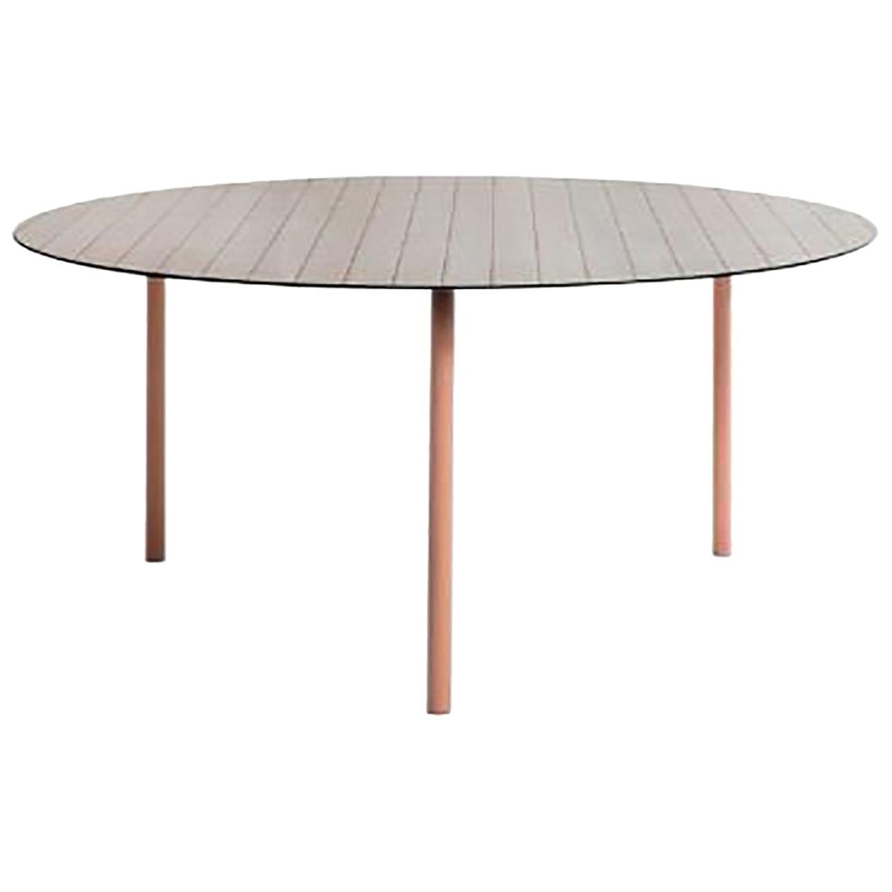 Zeitgenössischer Tisch Karo-Oberflächentextur bedruckt:: Bauhaus-inspirierte Struktur