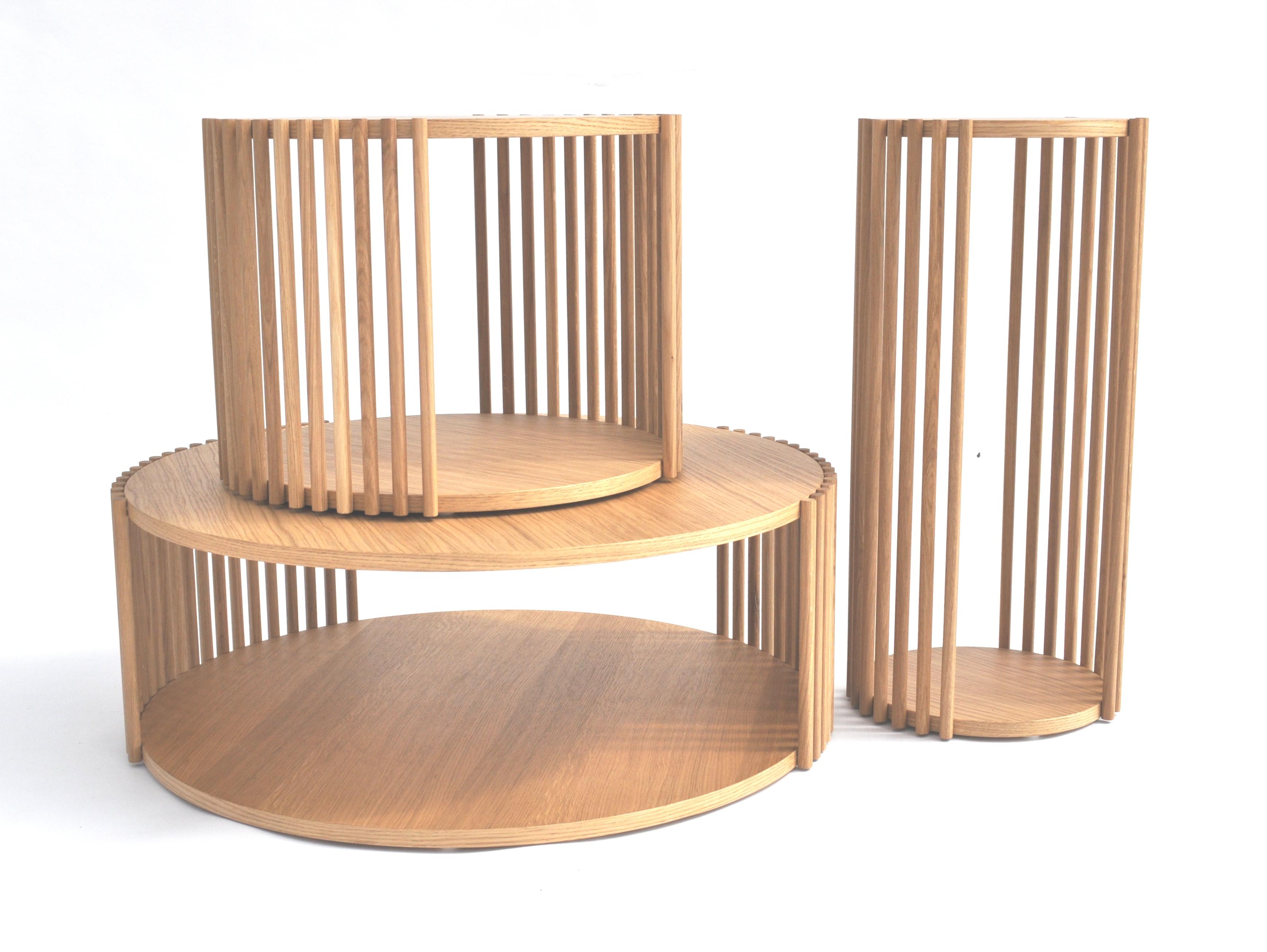 Contemporary Palafitte Coffe Table, in Canaletto Walnut, by DebonaDemeo for Medulum For Sale