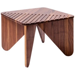 Contemporary Table, Coffe Table, Side Table and Cocktail Table Walnut, Medulum