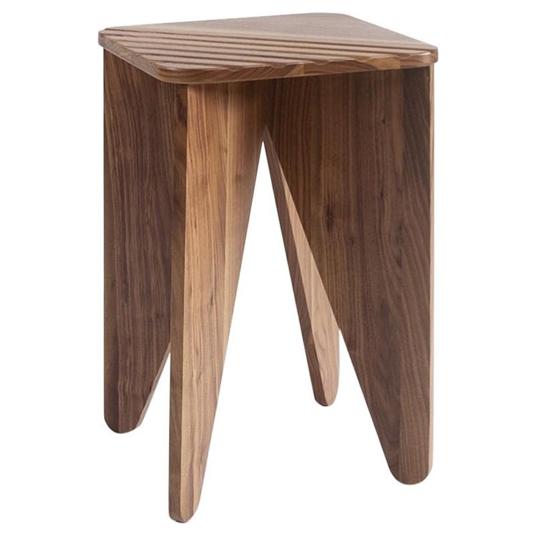 Contemporary Table, Coffee Table, Side Table and Cocktail Table Walnut, Medulum For Sale