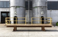 13Ft. Large Indoor/Outdoor Brutalist Dining Table In Solid Wood - He Hereenhuis