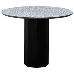 Contemporary Table 'Gong' 'black terrazzo'