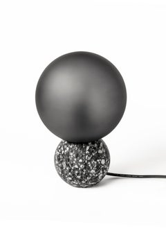 Contemporary Table Lamp '8' in Black Terrazzo