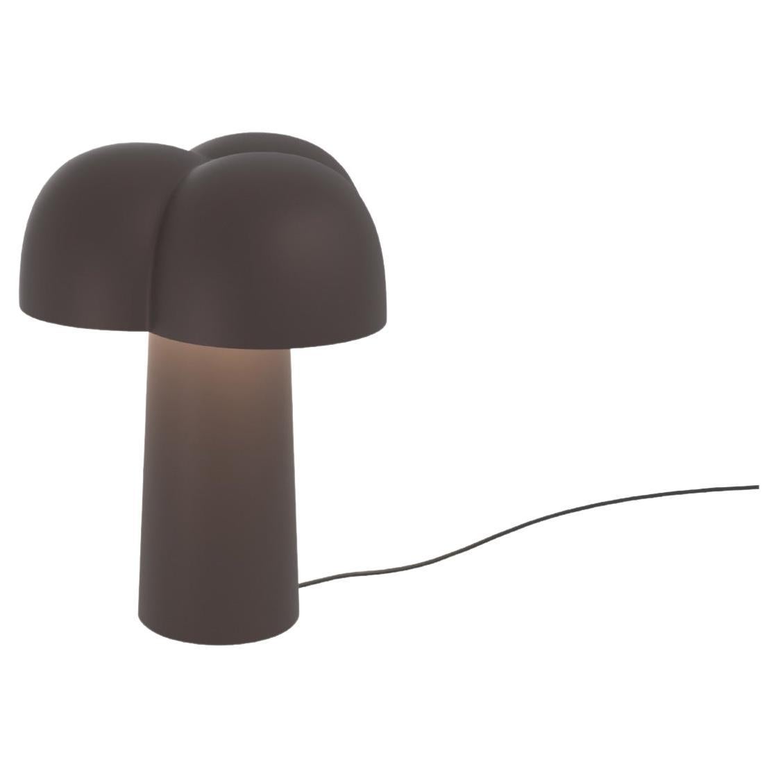 Lampe de bureau contemporaine 'Cotton' de Sebastian Herkner x AGO, couleur chocolat