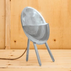 "Meia Lua" (Half Moon) Contemporary Table Lamp in Cast Aluminum by Estudio Orth