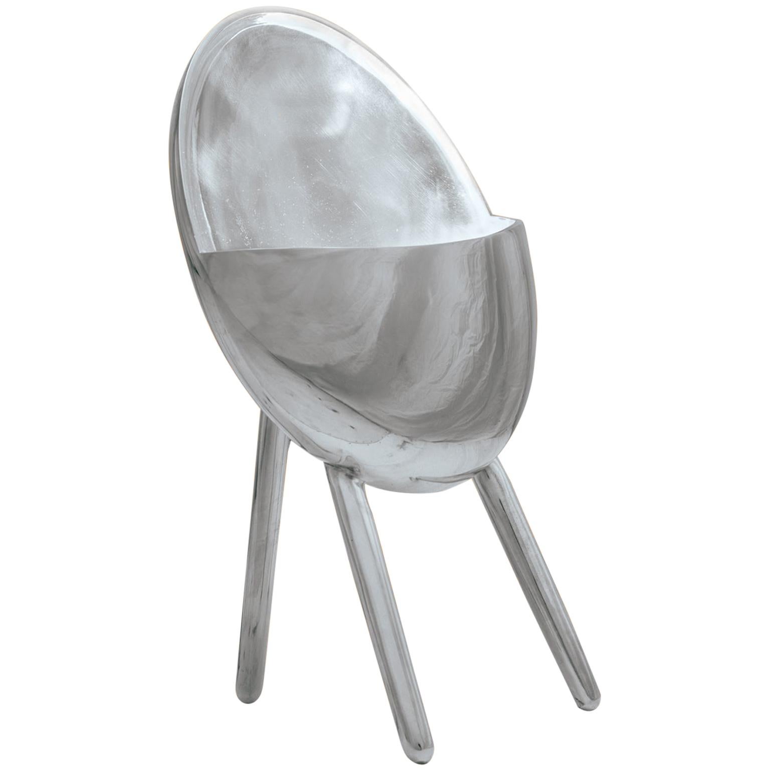 "Meia Lua" (Half Moon) Contemporary Table Lamp in Cast Aluminum by Estudio Orth