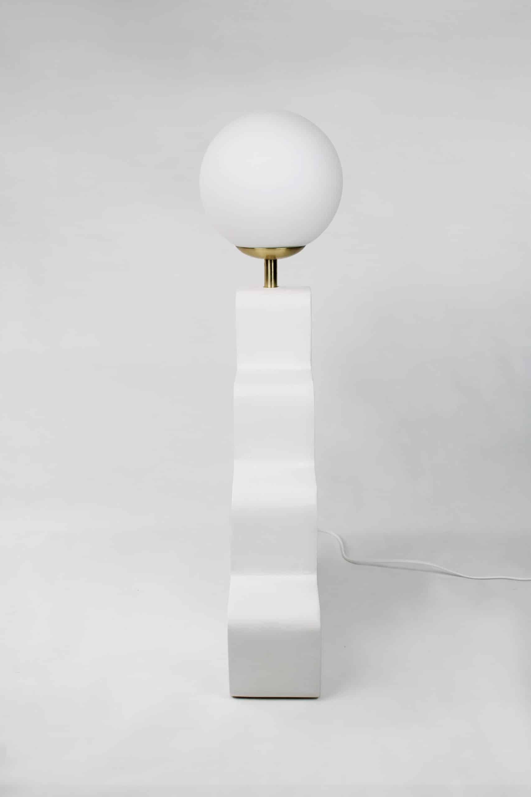 Dutch Contemporary Table Lamp in Gypsum / Collectible Design 