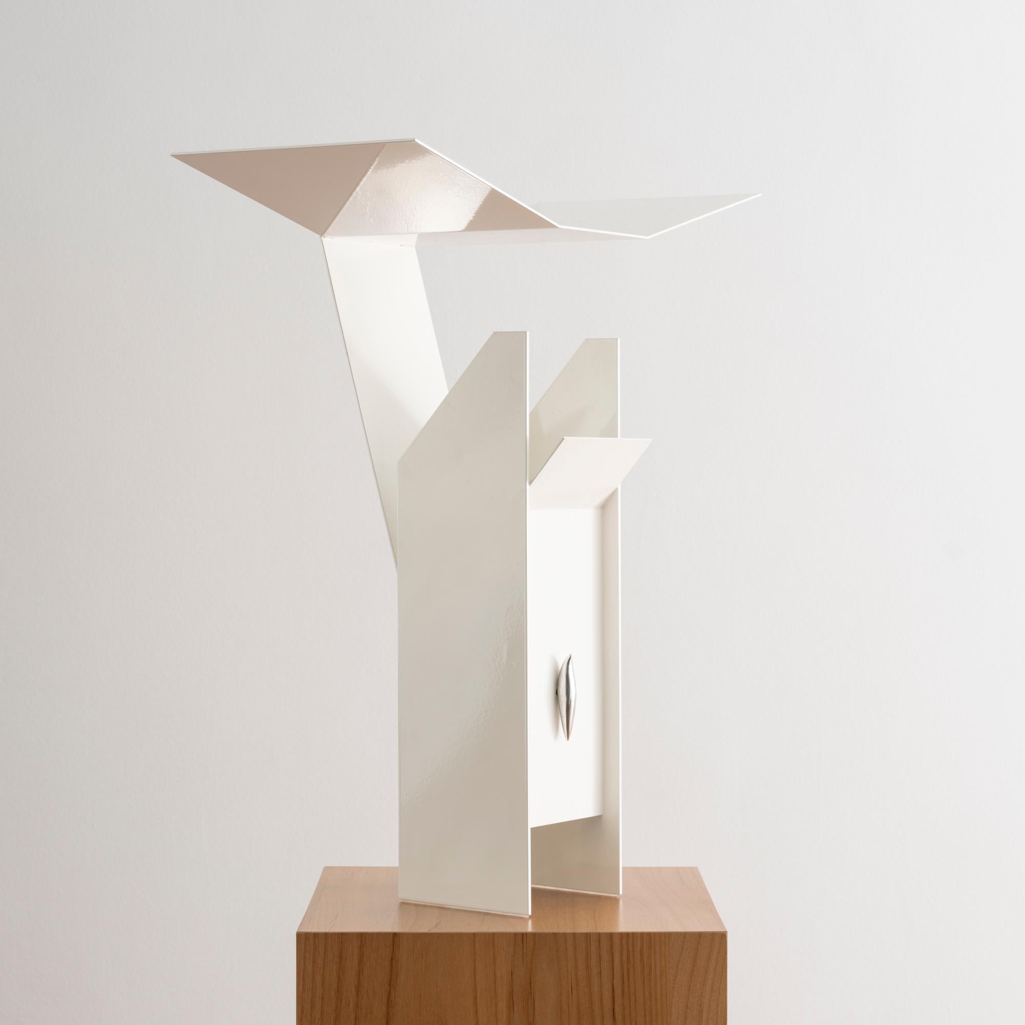 XXIe siècle et contemporain Lampe de table contemporaine en acier Foldes en vente