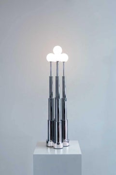 Contemporary Table Lamp 'Nebula-4' by TheShaw, Stainless Steel and Glass