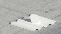 Contemporary Table Lamp Oxmo Aluminium White by Chapel Petrassi