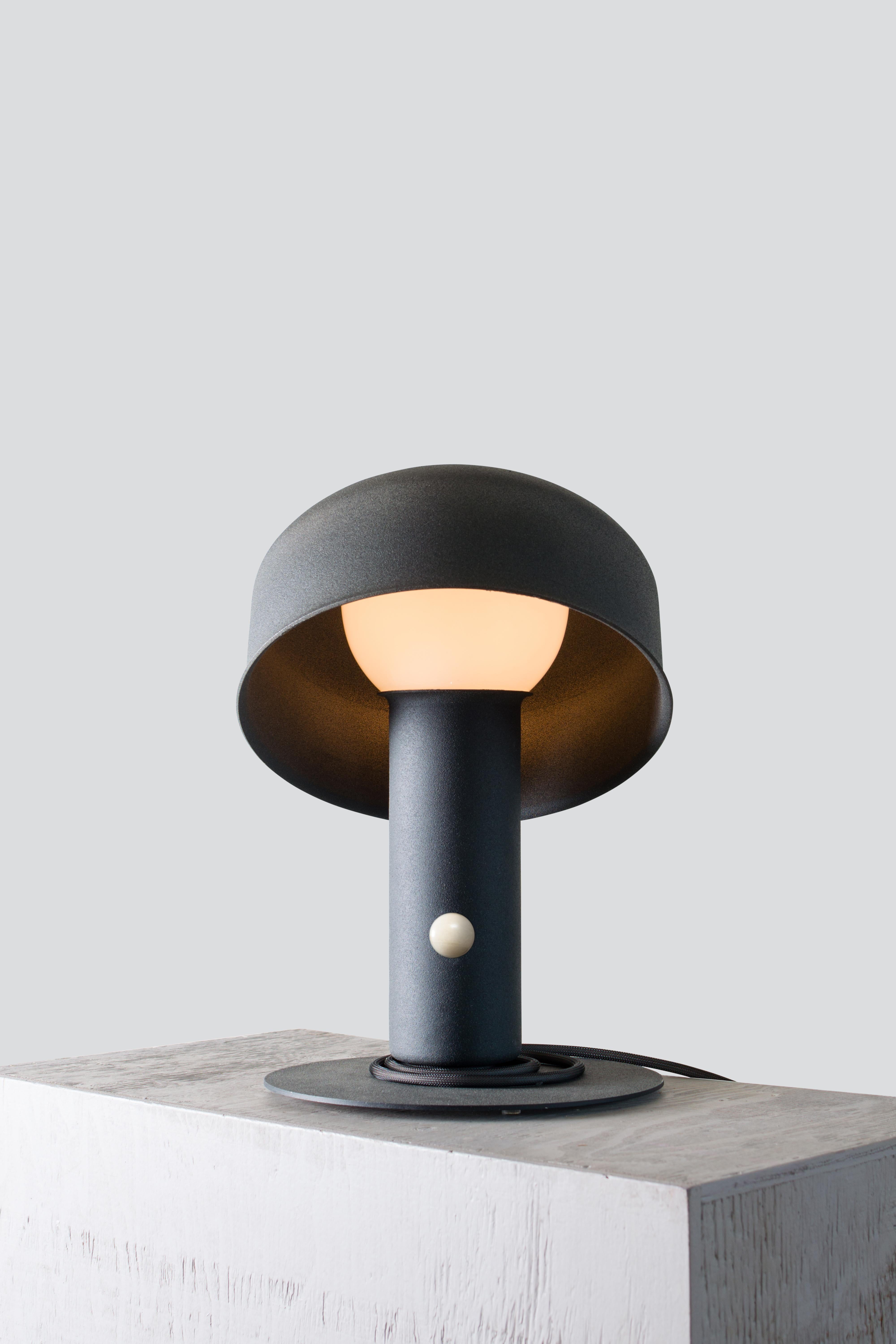 PIVOT - Table lamp
Design: Lukas Peet, editor: ANDLight

The Pivot table luminaire is playful and interactive as its balancing shade allows for easy adjustments.

Materials:
– Steel
– Aluminum 
– Glass

Dimensions:
380 x 280 x 280mm / 15”