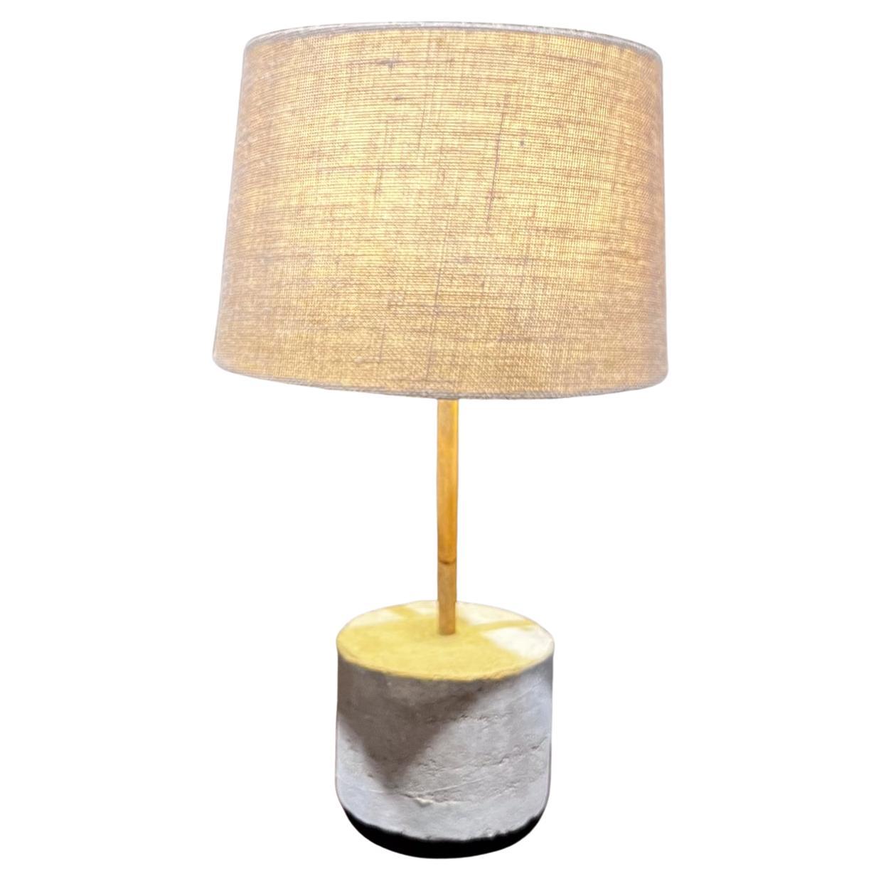 Contemporary Table Lamp Rammed Earth Bamboo Pablo Romo design
Round rammed earth with bamboo
8 diameter x 20.5 tall
Original Vintage condition. No shade is included.
Review all images.
