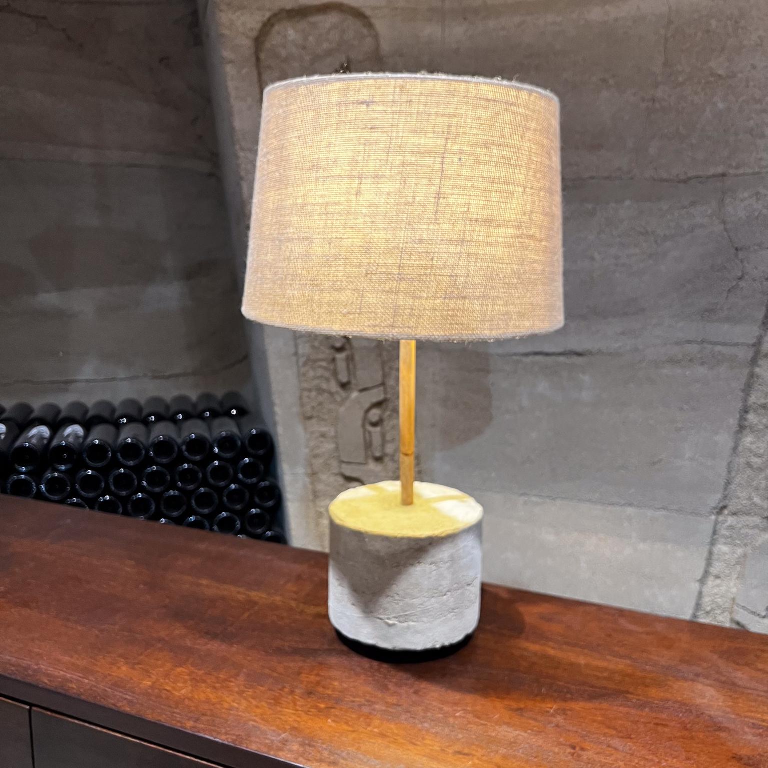 Contemporary Table Lamp Rammed Earth & Bamboo Pablo Romo design For Sale 4