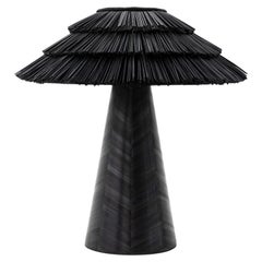 Contemporary Table Lamp “Roots of Home”, Medium, Black