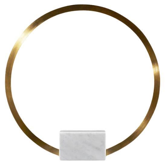 Contemporary Table Light in Brass with Marble, Portal 600 by Christopher Boots For Sale