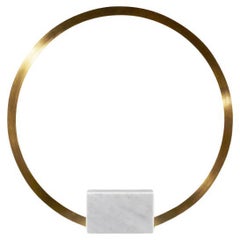 Contemporary Table Light in Brass with Marble, Portal 600 by Christopher Boots