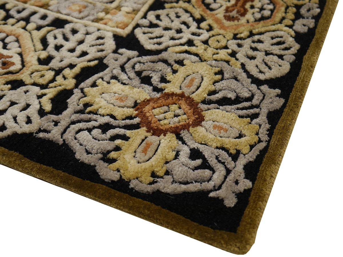 Tapis contemporain Tabriz Design en laine et soie nouées à la main Collection Djoharian en vente 4