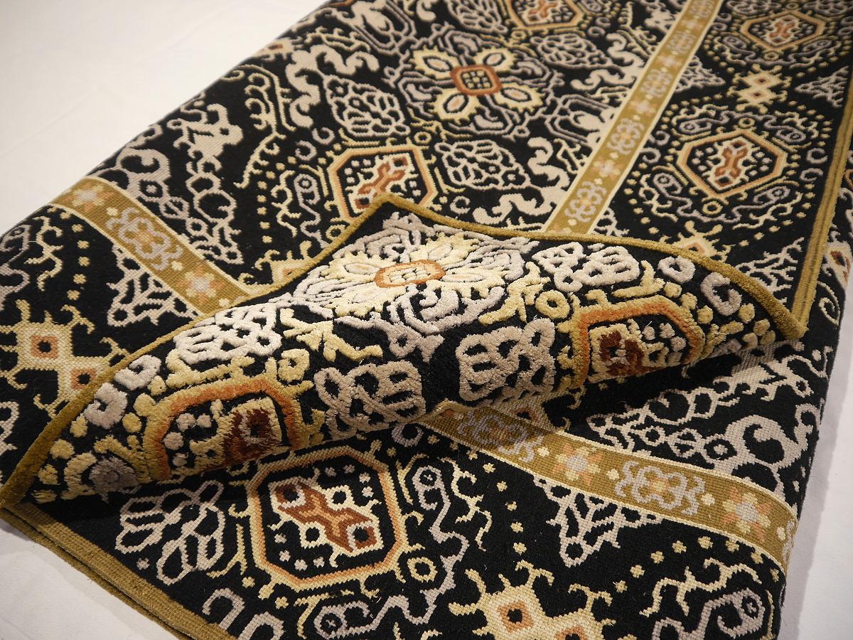 Tapis contemporain Tabriz Design en laine et soie nouées à la main Collection Djoharian en vente 7