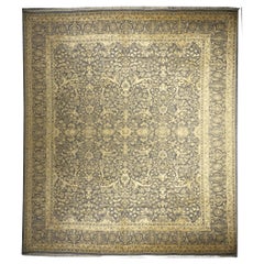 Contemporary Tabriz Design Rug Hand Knotted Wool and Silk Djoharian Collection