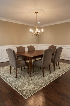 Contemporary Tabriz-Style Wollteppich, 7 ft × 10 ft , Elfenbein und Umber