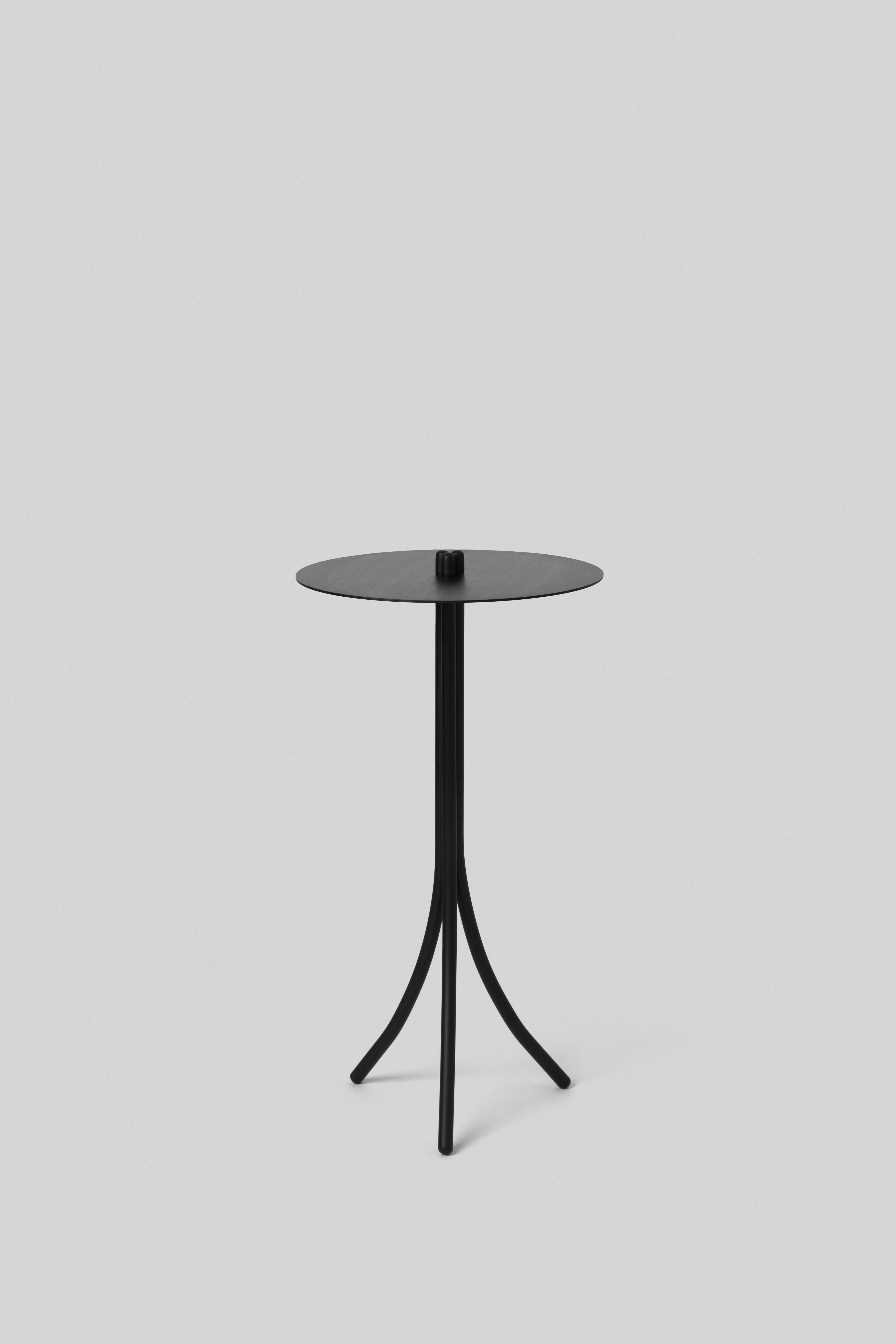 Contemporary Tall Aluminum Side Table 