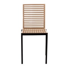 Contemporary Tanit Classic Chair in Beige Colored Aluminum