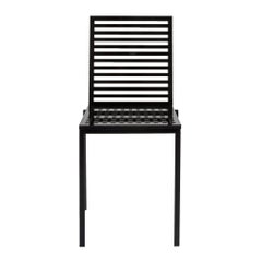 Contemporary Tanit Classic Chair in Black Colored Aluminum