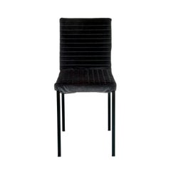 Contemporary Tanit Soft Chair with Black Velvet Cover