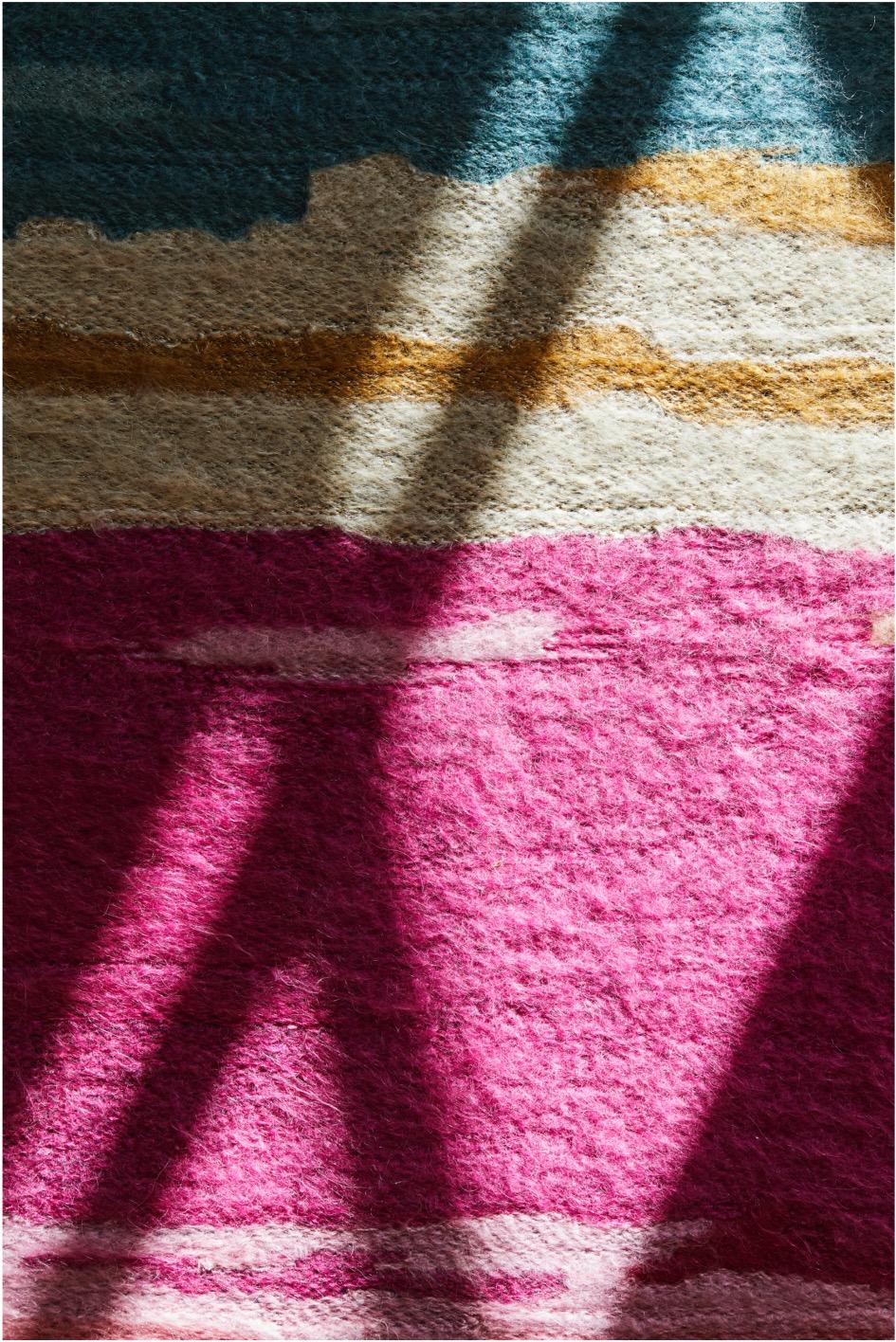 Embroidered Contemporary Tapestry Wall Panel Embroidery Beach Sundown For Sale