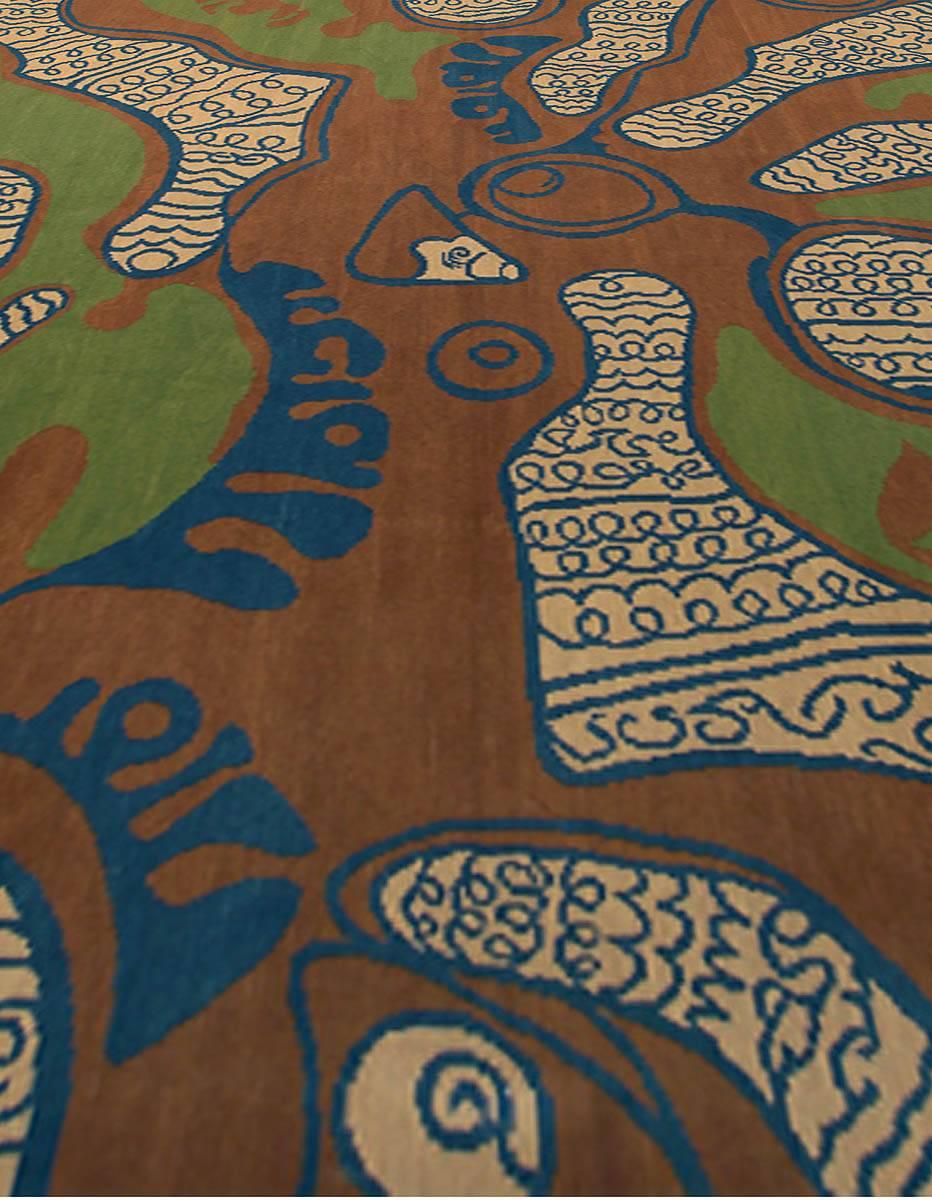 Contemporary Tattoo Rug by Kim Alexandriuk for Doris Leslie Blau In New Condition For Sale In New York, NY