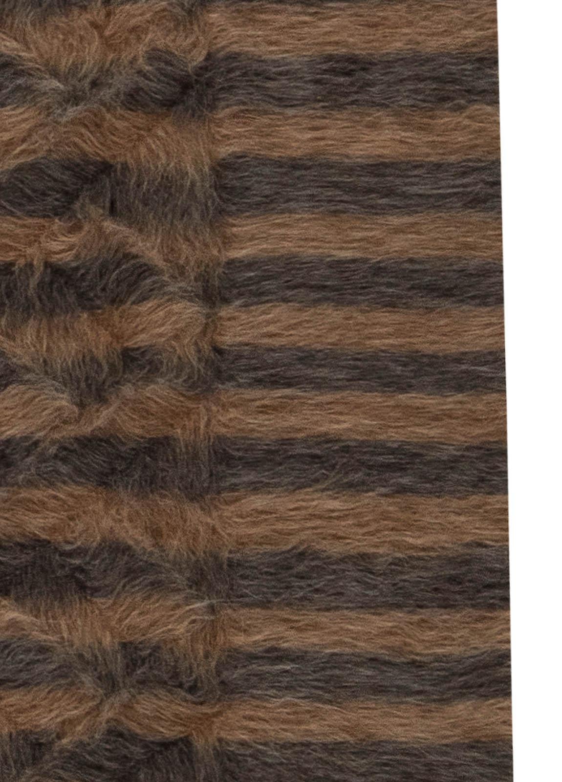 Zeitgenössischer gestreifter Teppich aus der Taurus-Kollektion von Doris Leslie Blau (Handgeknüpft) im Angebot