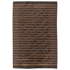 Contemporary Taurus Collection Striped Rug by Doris Leslie Blau
