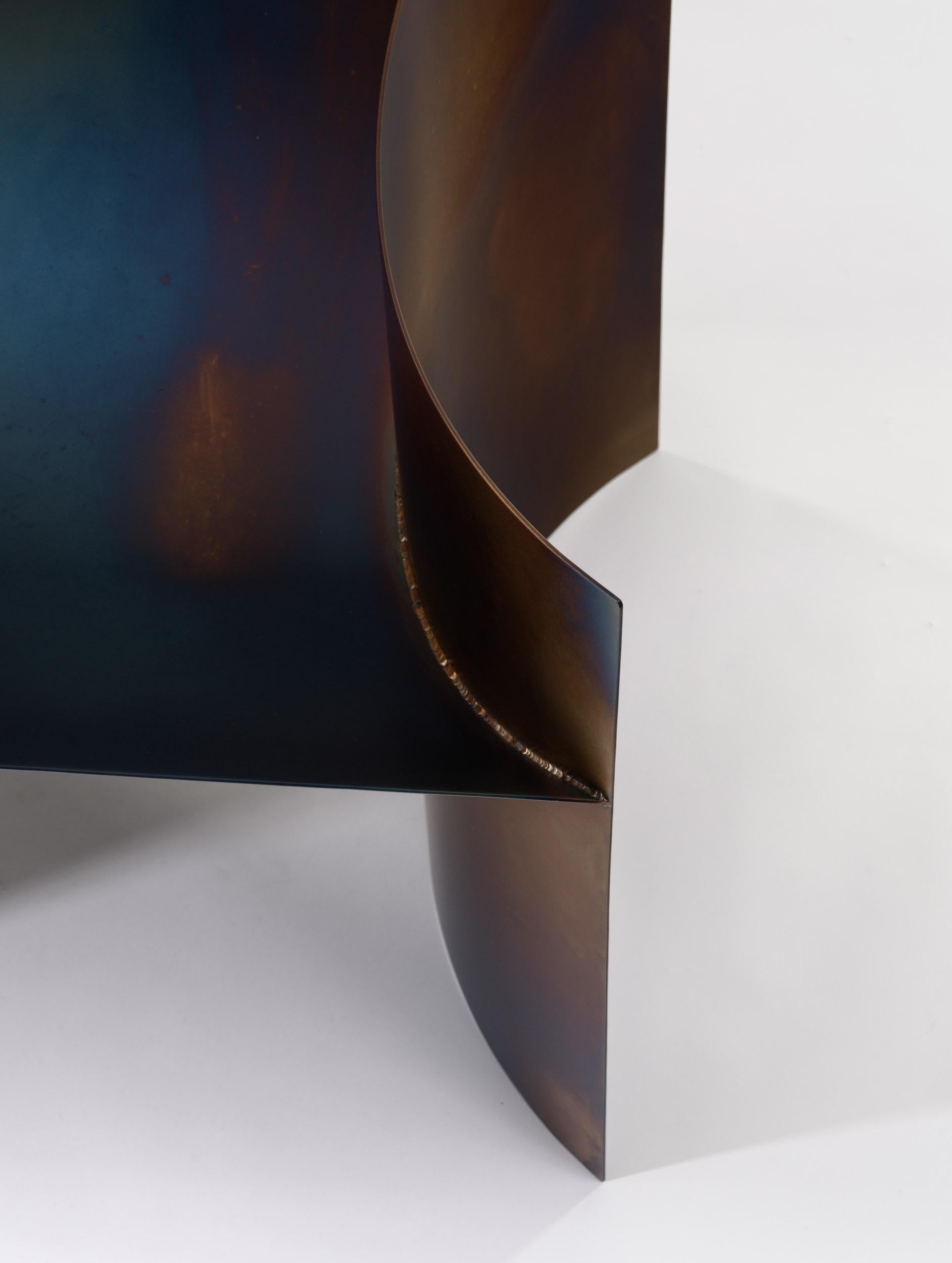 Contemporary Tempered Steel - One Curve Chair von Studio Narra im Zustand „Neu“ im Angebot in 1204, CH
