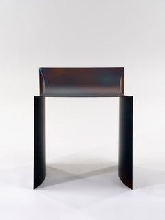 Contemporary Tempered Steel - One Curve Stool by Studio Narra