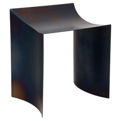 Contemporary Tempered Steel - One Curve Stool by Studio Narra