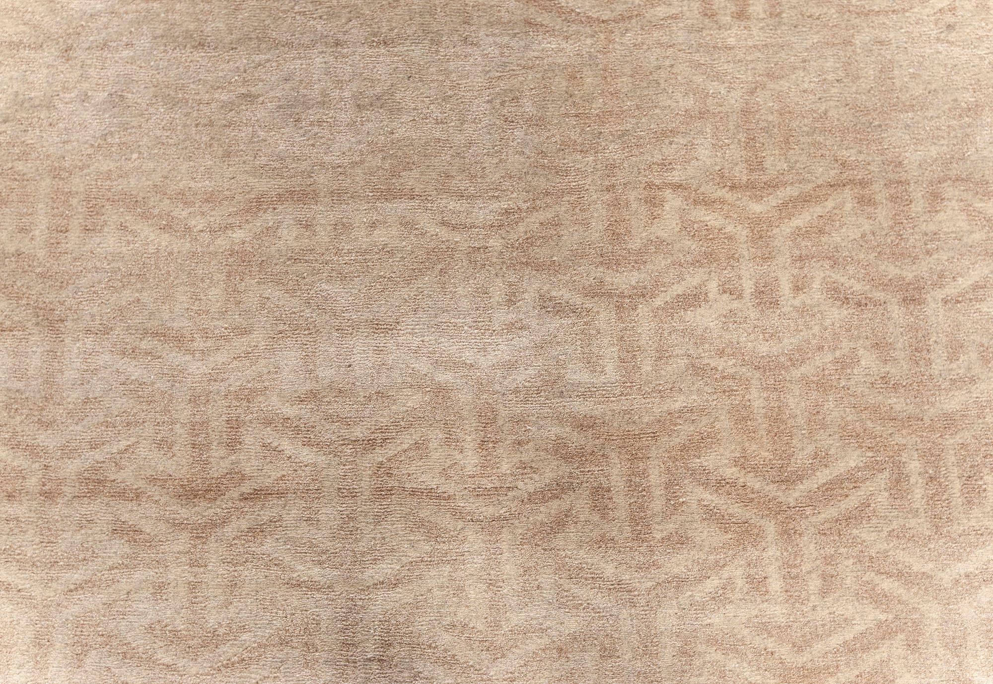 Contemporary Terra Beige Rug in Natural Wool by Doris Leslie Blau In New Condition For Sale In New York, NY