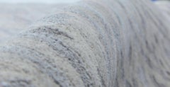 Contemporary Terra Blue Hand Knotted in Natural Wool Rug by Doris Leslie Blau