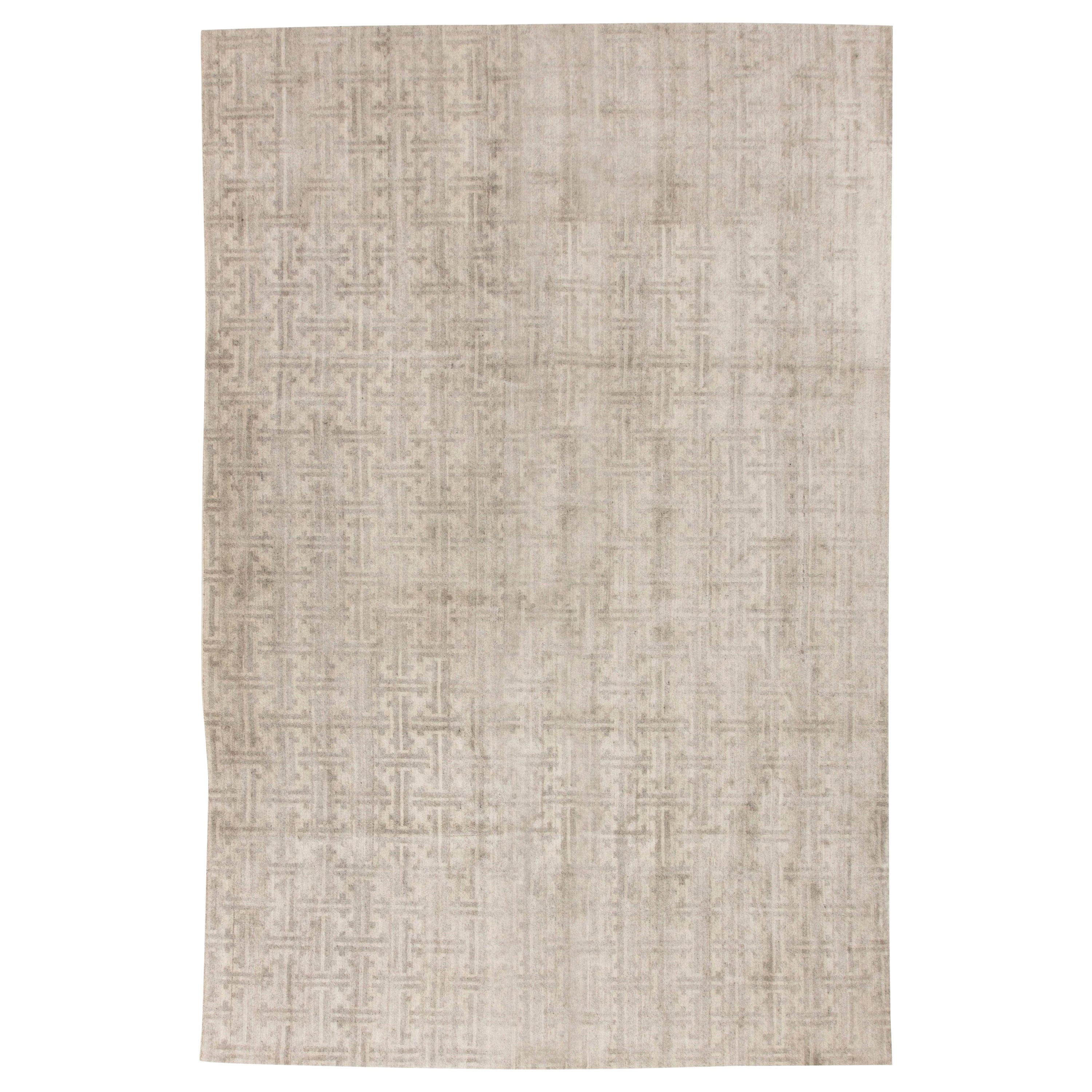 Contemporary Terra Rug in Natural Wool by Doris Leslie Blau