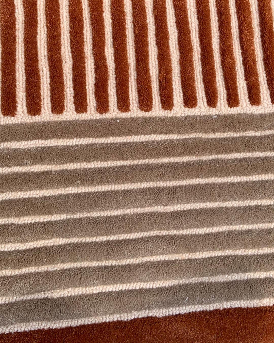 teppich terracotta beige