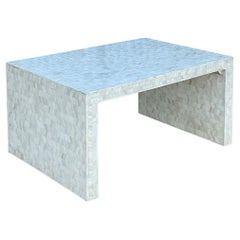 Contemporary Tessellated Chevron Horn Coffee Table