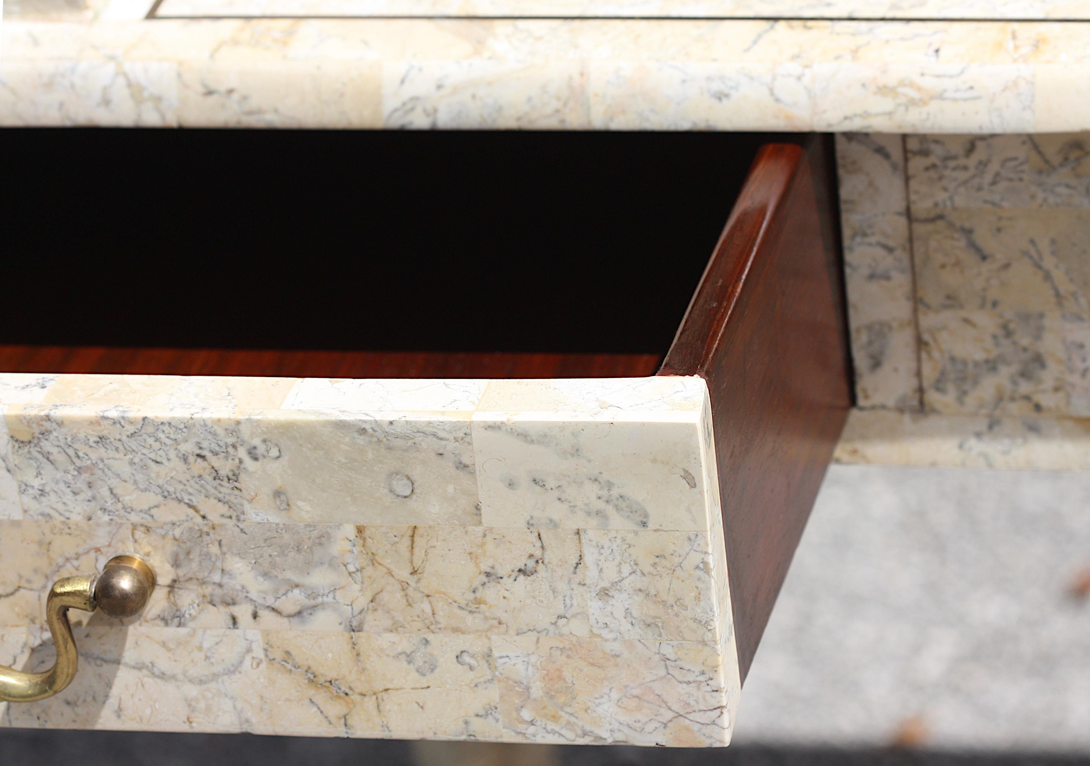 Contemporary Tessellated Stone Carlton House Desk For Sale 2