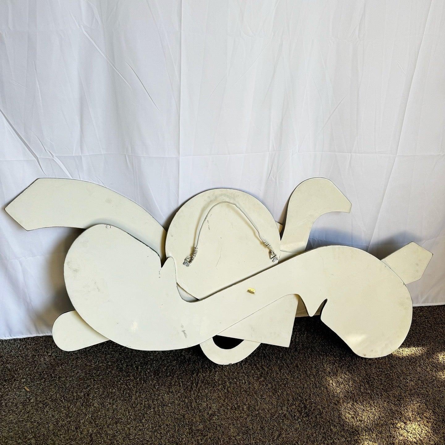 Late 20th Century Contemporary Tessellated Stone Sculpted Wall Art For Sale