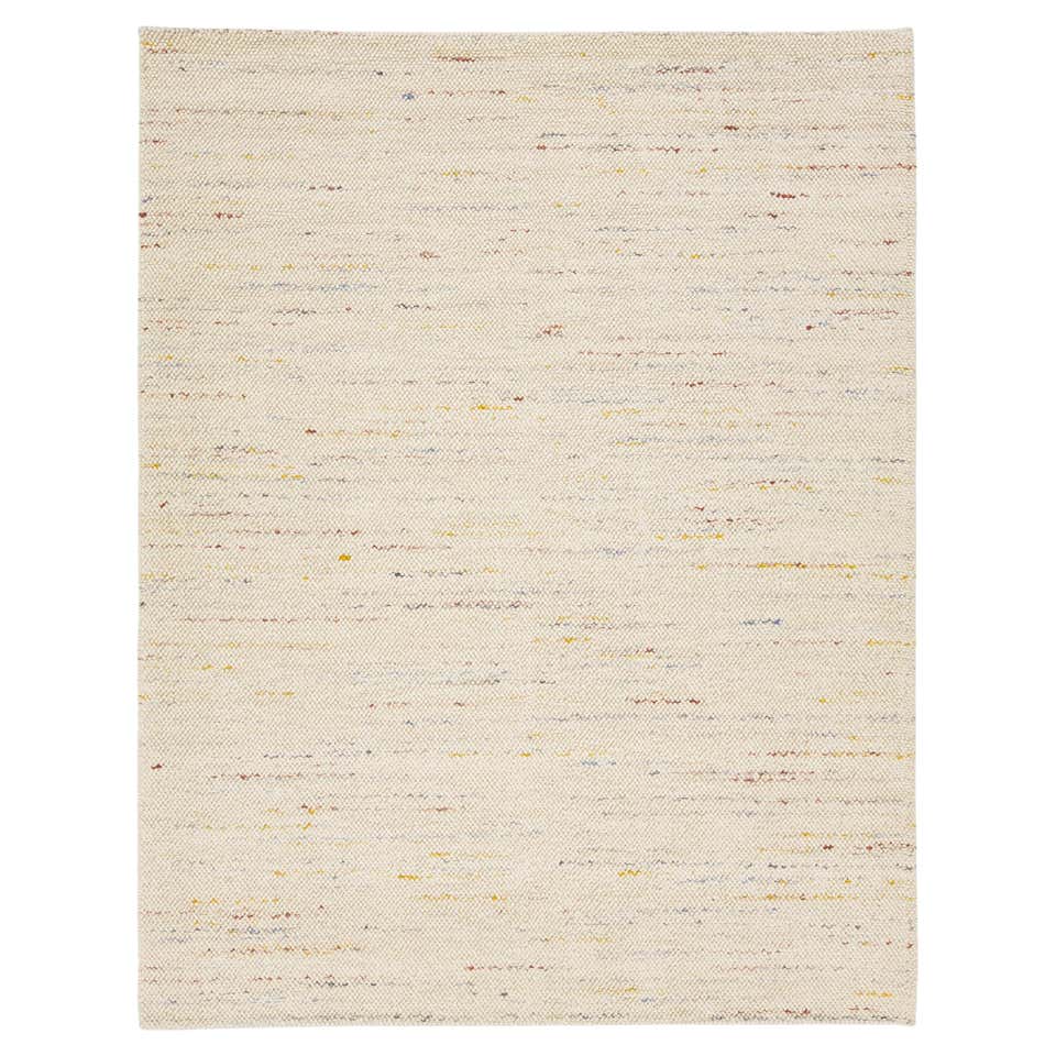 Ivory Contemporary Texture Handmade Wool and Viscose Rug For Sale at ...