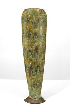 American Post-War Di Pasquale Green Ceramic Vase