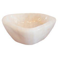 Contemporary Thick and Deep Rock Crystal Quartz Crystal Bowl