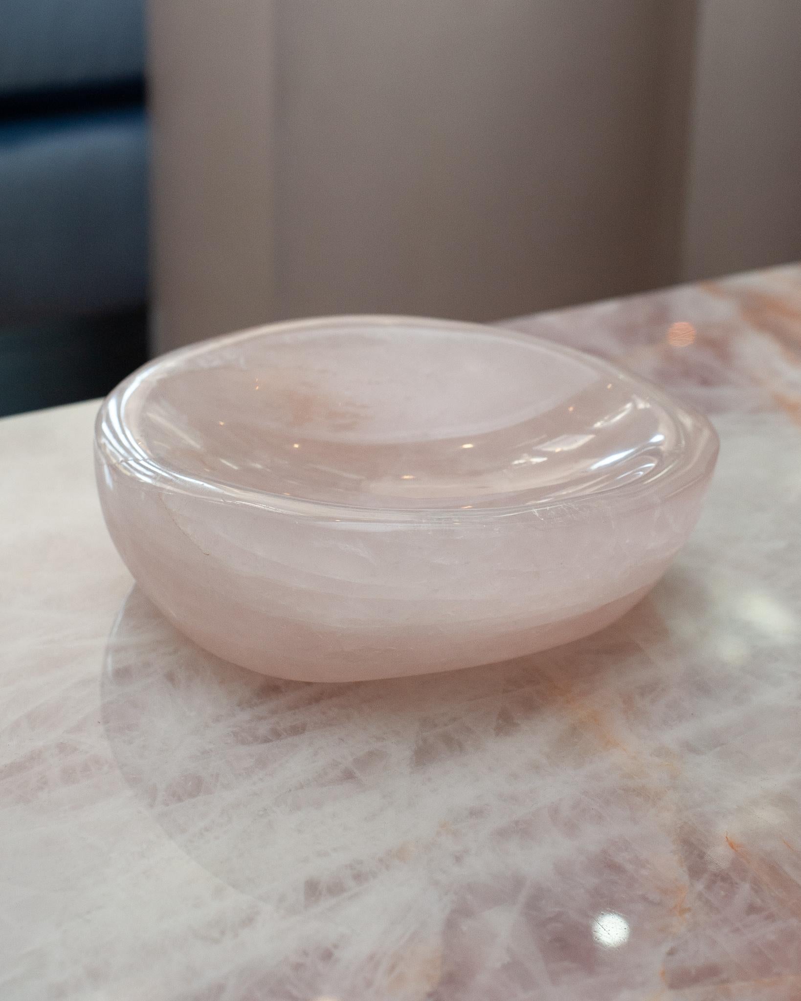 rose quartz bowl