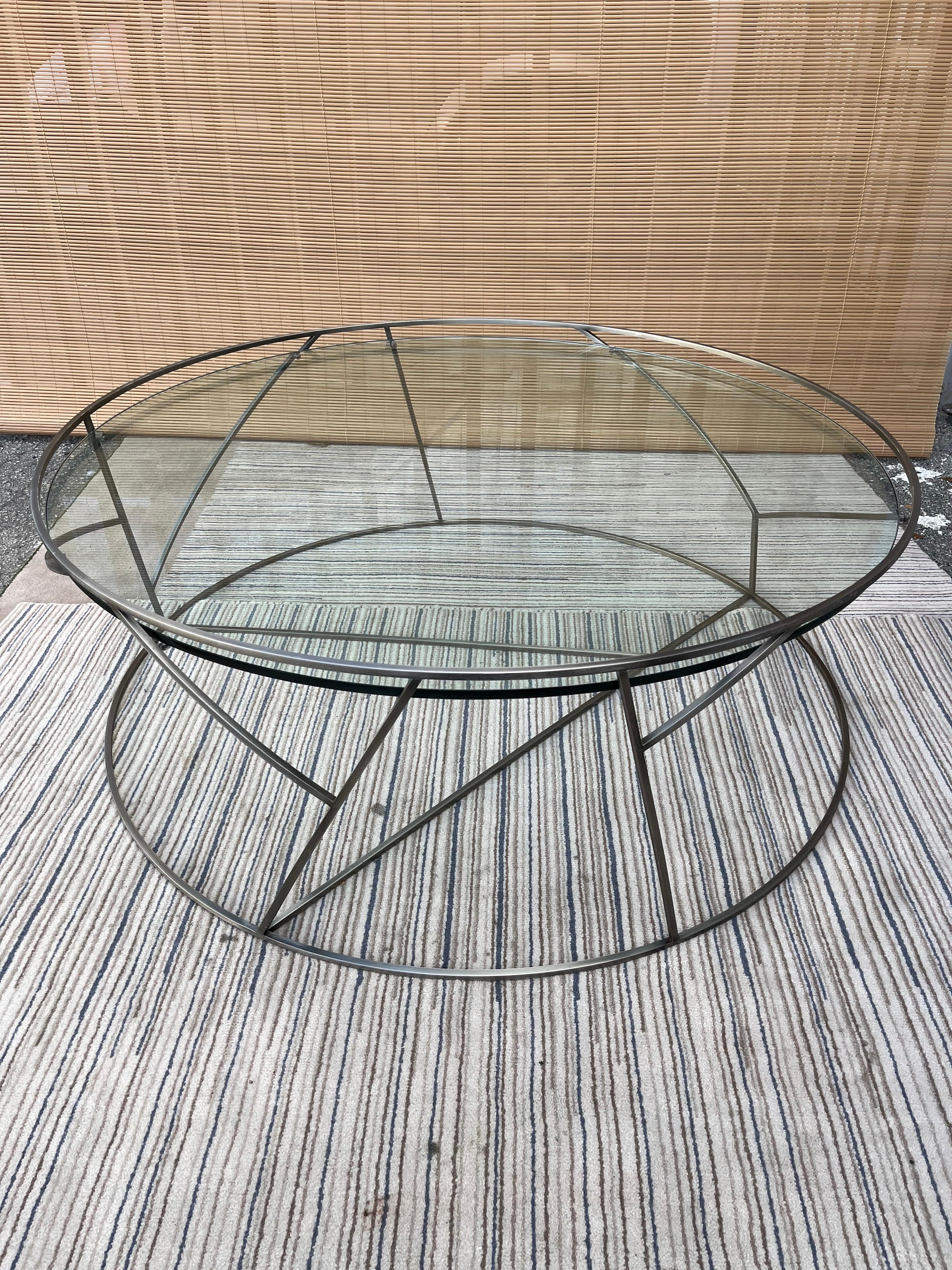 Contemporary Thicket Round Coffee Table by Ted Boerner For Sale 6
