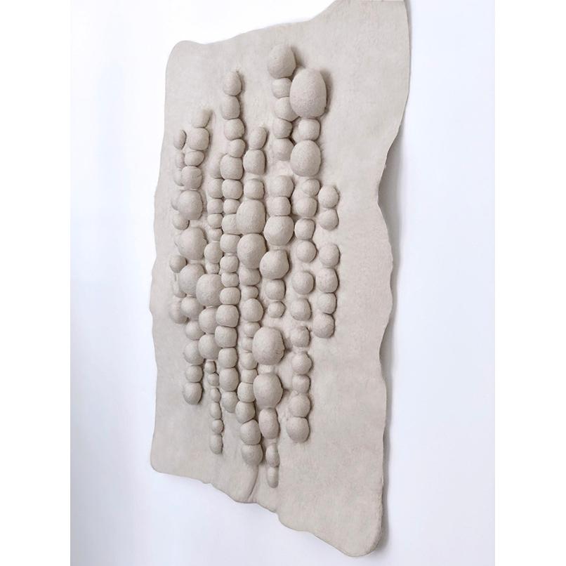Modern ASTRA/ Contemporary three-dimensional felt wall art & tapestry For Sale